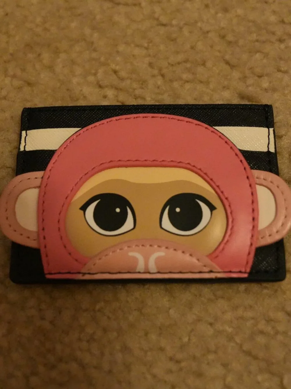 RARE Kate Spade Rambling Roses Monkey Cardholder